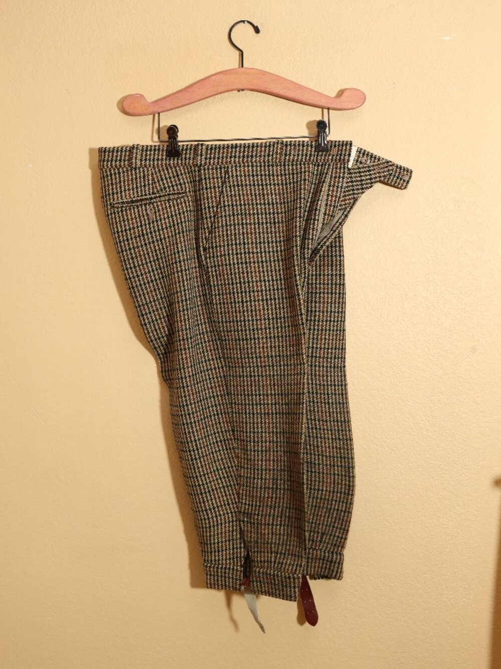 Vintage 3/4 Trousers With Belt Closure Bottom (XL)